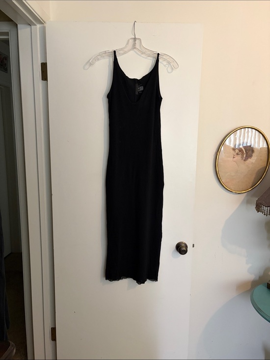 Weston Wear Dresses & Skirts - Weston Wear Black Midi Slip Dress - Slim Tank Straps